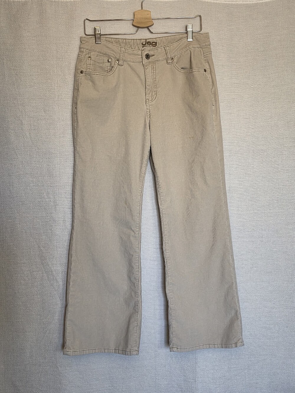 Jag Jeans Women's 14P Cream Corduroy Boot Cut Pants